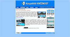 Desktop Screenshot of koupaliste.knezmost.cz