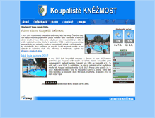 Tablet Screenshot of koupaliste.knezmost.cz